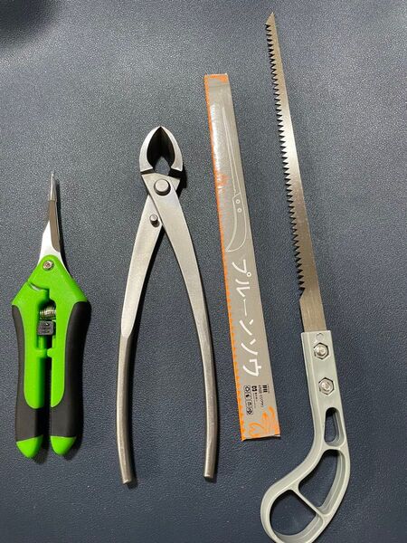 新品210㎜ 盆栽道具 コブ切 瘤切り 盆栽用 ぼんさいバサミ用品BONSAI TOOL 3個セット