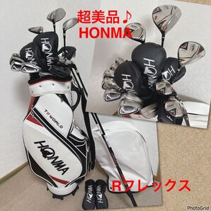 人気!【超美品】HONMA♪ホンマ★ゴルフクラブセット/メンズ キャディバッグ