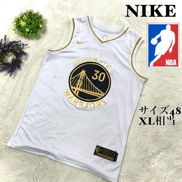 【人気】NBA NIKE ナイキ バスケットボール ゲームシャツ ユニフォーム ゴールデンステイトウォーリアーズ 30 カリー