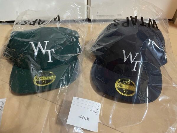 値下不可 WTAPS 59FIFTY LOW PRO CAP NEWERA Navy/Green 7 1/2 セット売り
