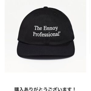 値下不可 ennoy PROFESSIONAL COTTON CAP BLACK 2025