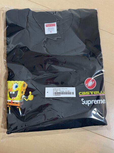 Supreme Sponge Bob Castelli Racing L/S Tee Black XLサイズ