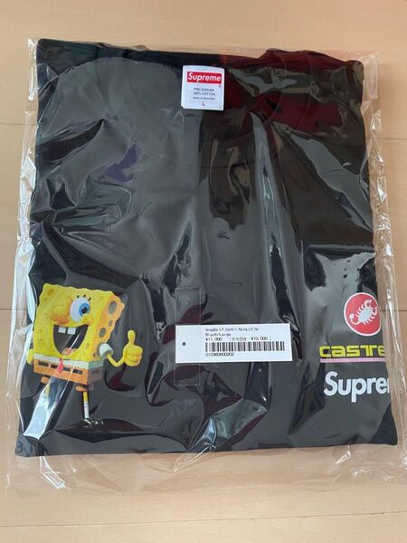 値下不可 Supreme SpongeBob Castelli Racing L/S Tee Black Lサイズ