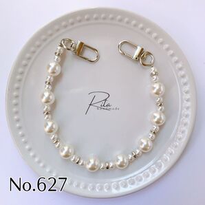 No.627 スマホストラップ ハンドストラップ 携帯ストラップ ストラッパー付 ビーズストラップ
