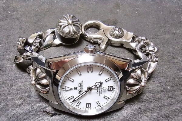 Watch ウォッチクラッシュベルト 16.5cm JLHA003 925刻印 腕時計 シルバー ヴィンテージ ブレスウォッチ