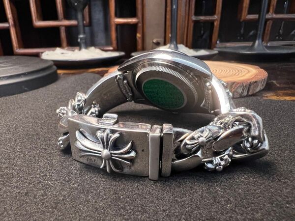 Watch クロス型ウォッチベルト 17cm J806 87g アクセサリー シルバー925刻印 ベルト ブレスレット
