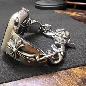 最新 AppleWatch用 ハーフ飾りタイプ 16.0cm XSZLX3 ブレスレット シルバーアクセサリー