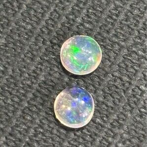 5【天然オパール】天然石 2ルースセット 約0.50ct