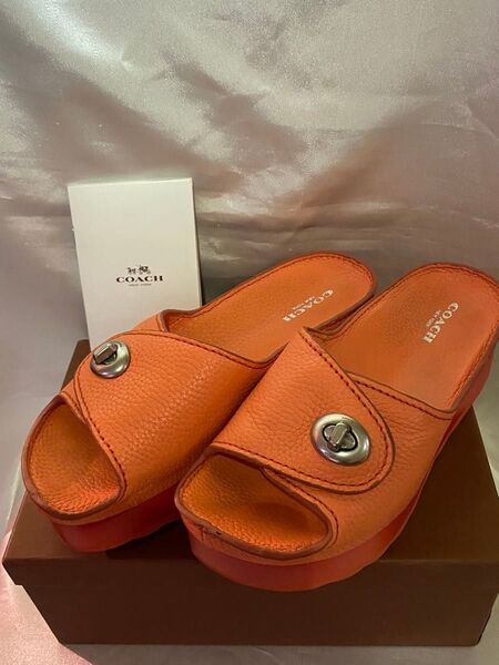 Coach コーチ シャワーサンダル サンダル レザー 7M