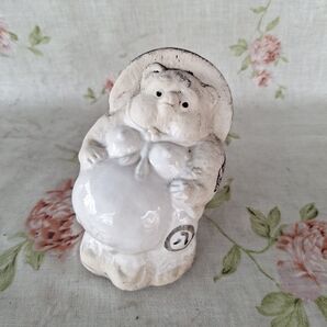 陶器製 たぬきの置物 陶芸 窯 狸 盆栽 園芸 ガーデニング オブジェ 狸25 縁起物 たぬき 狸 信楽焼 商売繁盛 骨董 置物