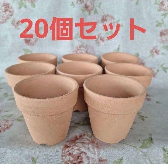 テラコッタ小型鉢 20個セット 植木鉢 陶器 盆栽 園芸 ガーデニング 鉢368 素焼き 多肉植物 植木鉢 盆栽鉢