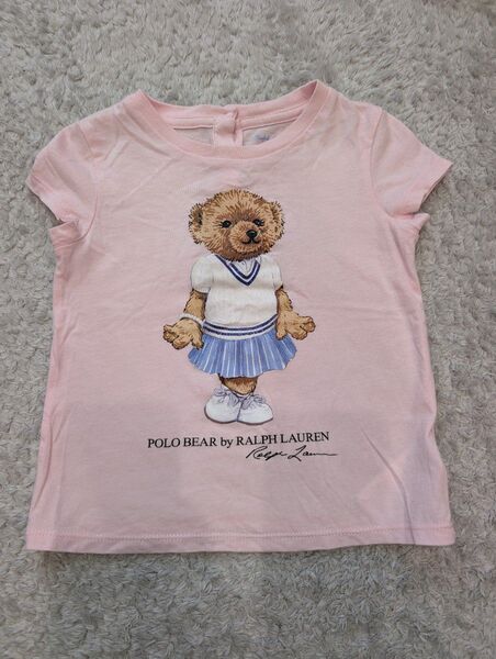 【週末セール】ラルフローレン ポロベア Tシャツ ピンク 80