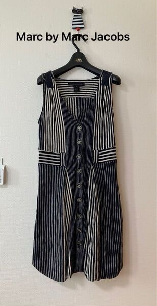 Marc by Marc Jacobs ノースリーブワンピース ストライプ