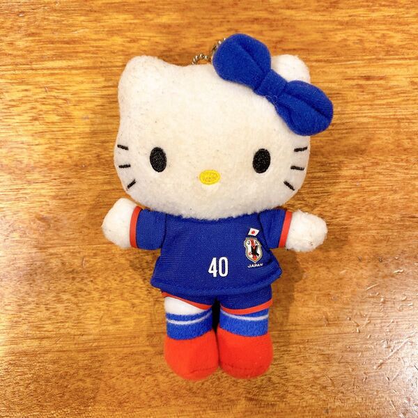 サッカー日本代表 コラボ ハローキティ ぬいぐるみ キーホルダー サッカー