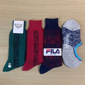 ブランドソックス 4足セット FILA HANAE MORI