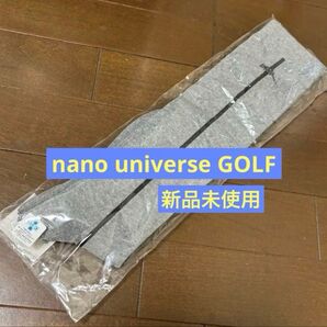 ★ナノユニバースゴルフ★ nano universe GOLF(LADIES)サイドラインハイソックス★新品未使用グレー靴下黒