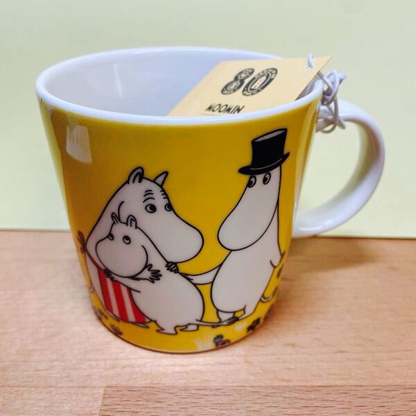 アラビア ムーミン マグカップ 300ml ファミリータイム ARABIA MOOMIN 80周年 イエロー