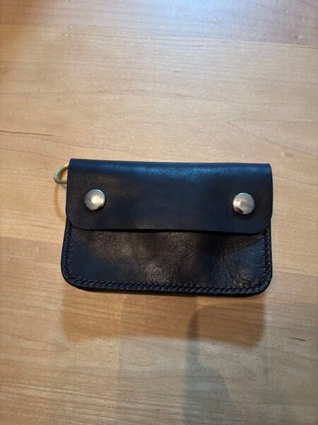 ミドルトラッカーウォレット ハンドメイド レザークラフト 三層