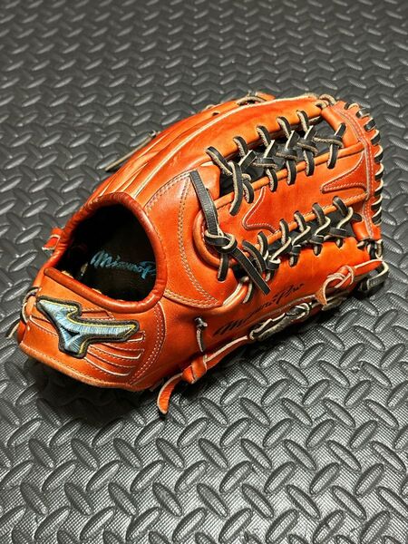 日本製 ダイバーシティブルー ミズノプロ 硬式 外野用 グローブ
