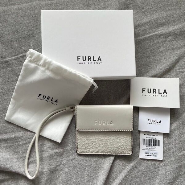 【未使用品】FURLA MIASTELLA M CARD CASE カードケース レザー フラグメントケース 現行ロゴ 財布