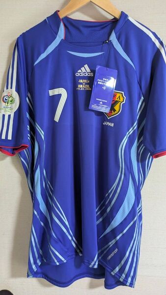 アディダス 正規品 中田 英寿 現役ラスト ブラジル戦 ユニフォーム オーセンティック XOサイズ 日本製