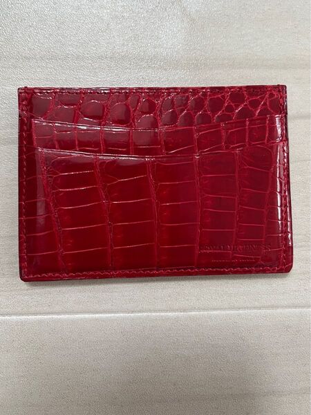 ROYAL HIGHNESS ロイヤル ハイネス クロコ カードケース レッド