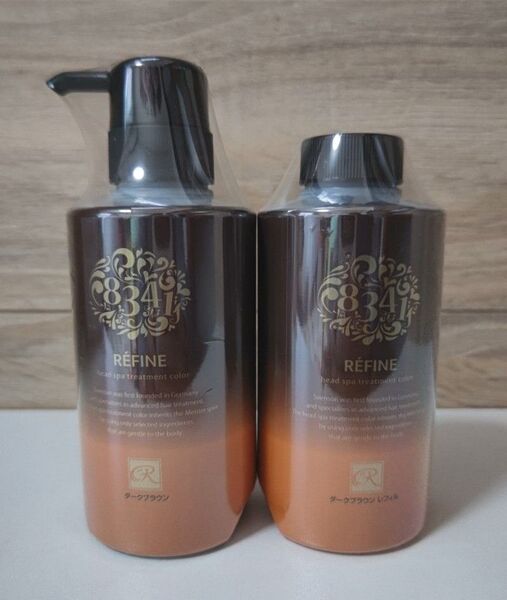 レフィーネ ヘッドスパ トリートメントカラー 【ダークブラウン】300ml 2本セット