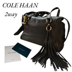 【美品】COLE HAAN(コール ハーン)キャシディ サッチェル (ブラック)