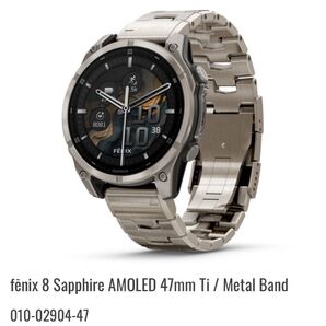 fnix 8 Sapphire AMOLED 47mm Ti / Metal Band