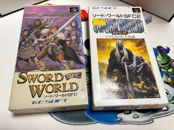 スーパーファミコン2本セット ソード・ワールドSFC & SFC2 箱説付き