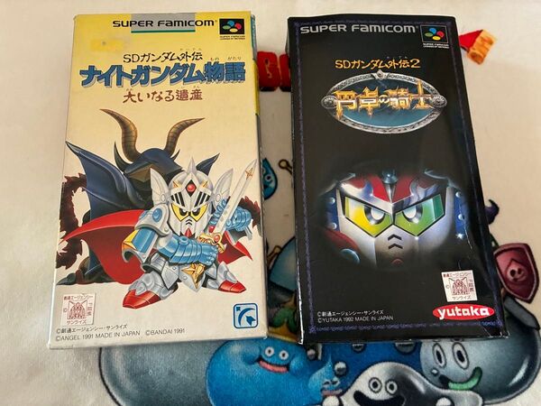 スーパーファミコンソフト2本セット SDガンダム外伝1&2 箱説付き