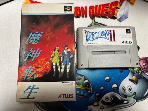 スーパーファミコンソフト 魔神転生 (箱説付き)&魔神転生Ⅱ (箱説なし)