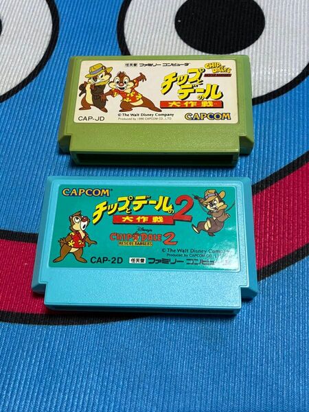 ファミコンソフト チップとデールの大作戦 2本セット 箱説なし