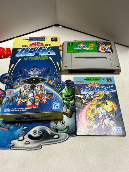 スーパーファミコンソフト2本セット 機動戦士SDガンダム(箱説付き&2(取説付、箱なし