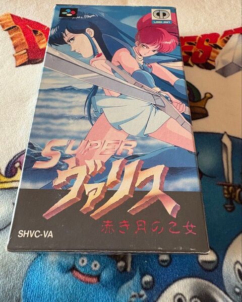 スーパーファミコンソフト スーパーヴァリス 赤き月の乙女 箱説付き