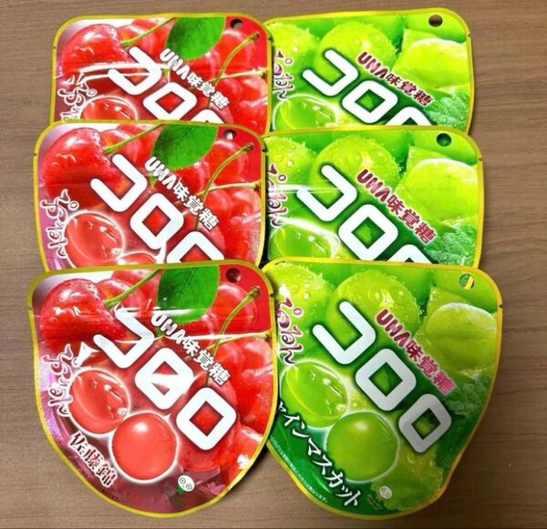 詰め合わせセット 食べくらべ グミ お菓子 UHA味覚糖 コロロ 6袋