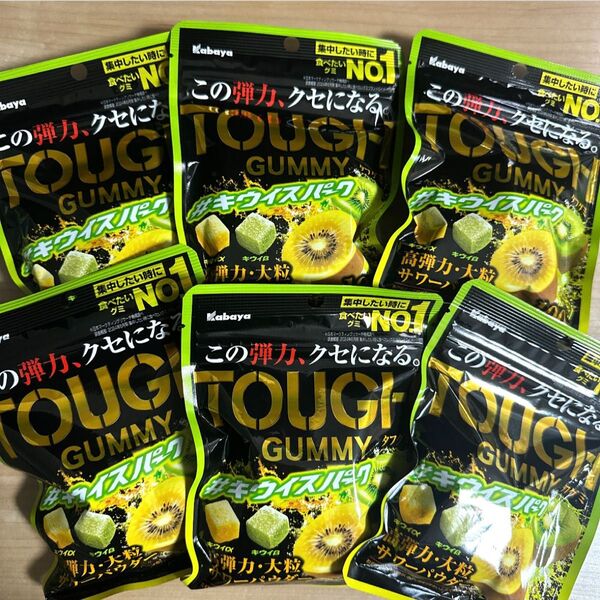 Kabaya TOUGH GUMMY キウイスパーク 6袋