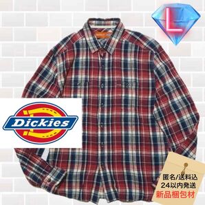 ☆Dickies リネン ビンテージチェック 薄手シャツ