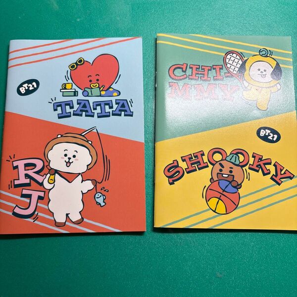 BT21 ノート 2冊セット TATA RJ CHIMMY SHOOKY