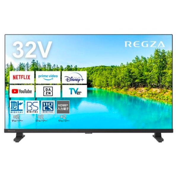 【画面保護フィルム未剥がし】2024年製 東芝 REGZA 32型 液晶テレビ 32インチ レグザ 32V型 32V35N