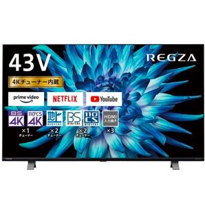 TOSHIBA REGZA 4K 43インチ 液晶テレビ 43C350X 2024年製