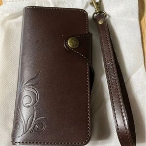 【未使用品】 iPhone X XS 手帳型レザーケース Smart Leather ブラウン
