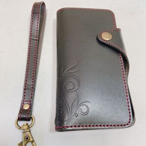 【未使用品】 iPhone X XS 手帳型レザーケース Smart Leather ブラック