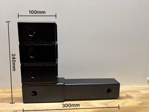 2インチ 2inch 嵩上げ延長ヒッチレシーバー ヒッチアダプター 4段階調整 牽引