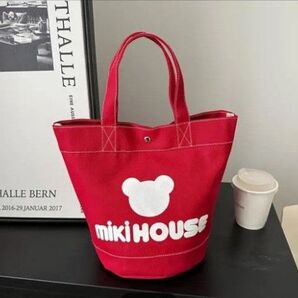ミキハウス キャンバス トートバッグ mikihouse