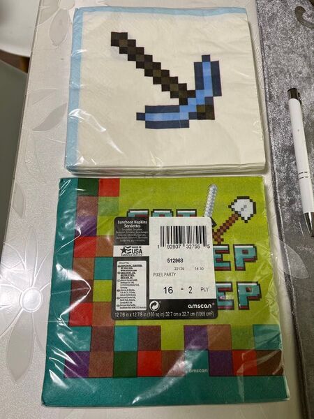 ペーパーナプキン Minecraft paper napkins マインクラフト