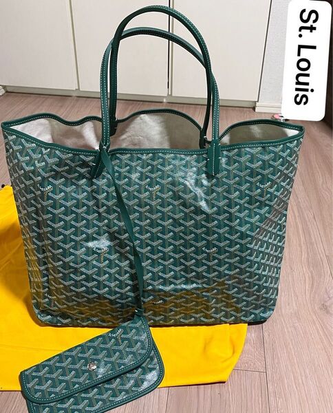 GOYARD サンルイGM トートバッグ グリーン ゴヤール