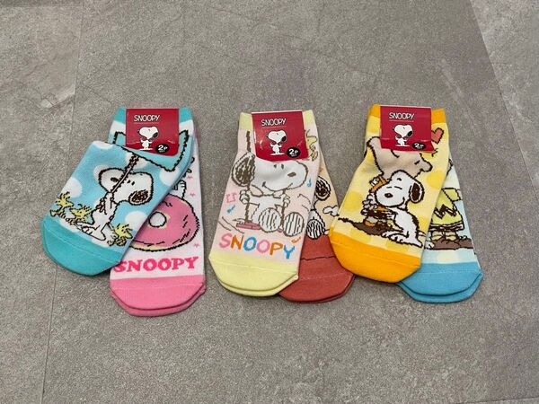 スヌーピー ソックス 6足セット 靴下 PEANUTS