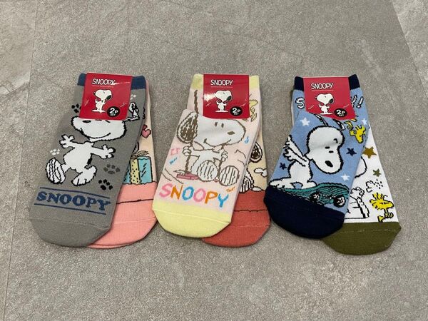 スヌーピー 靴下 ソックス ショート丈 PEANUTS