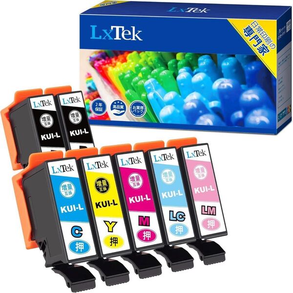 7本セット エプソン用Epson対応 KUI-6CL-L 互換インクカートリッジ